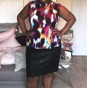 Multicolored Peplum Top - JCP